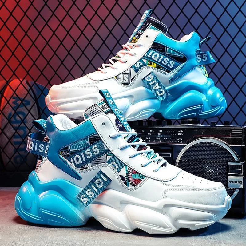 Men's Basketball Shoes – Breathable High-Top Sneakers with Cushioned Midsole, Ankle Support, Non-Slip Outsole for Training & Competitive Play