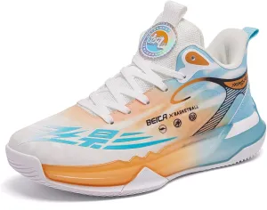 Mens Basketball Shoes Fashion Sneakers Athletic Comfortable Breathable Leightweight Lace-Up Outdoor Non Slip Sport Shoe