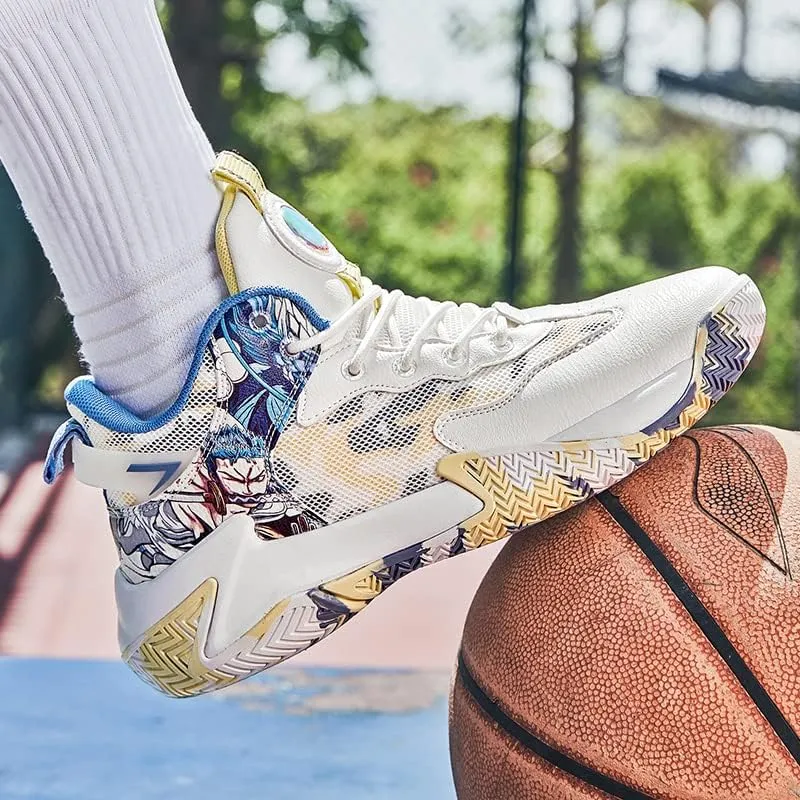Men's Basketball Shoes Fashion Youth Sneakers Non-Slip Sport Trainer Shoes Skateboard Shoes High-top Shoes Fashion Casual Shoes Running