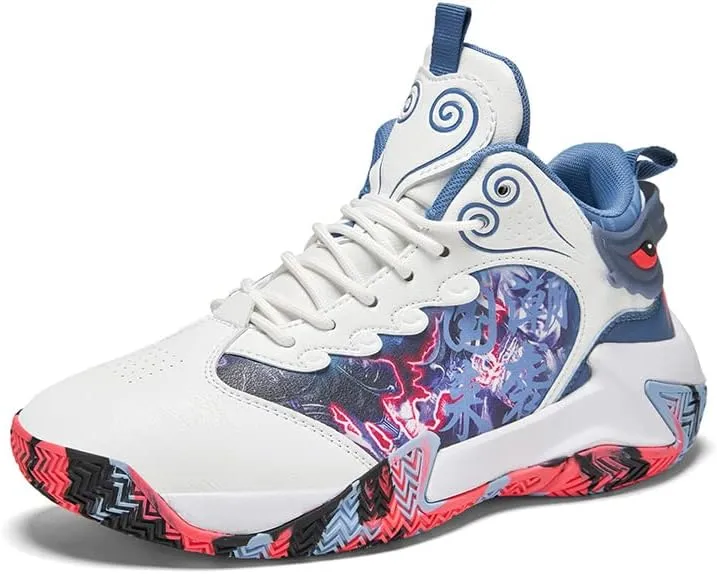 Men's Basketball Shoes Fashion Youth Sneakers Non-Slip Sport Trainer Shoes Skateboard Shoes High-top Shoes Fashion Casual Shoes Running