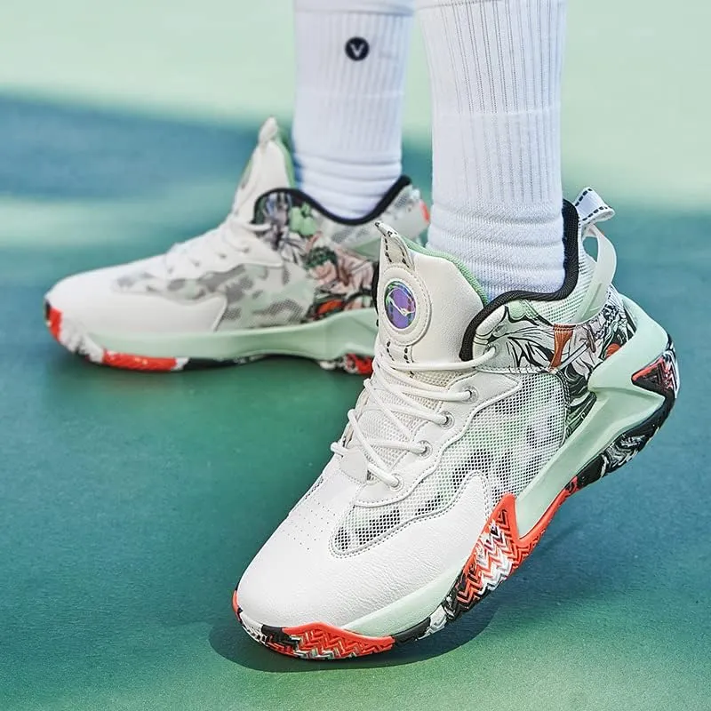 Men's Basketball Shoes Fashion Youth Sneakers Non-Slip Sport Trainer Shoes Skateboard Shoes High-top Shoes Fashion Casual Shoes Running