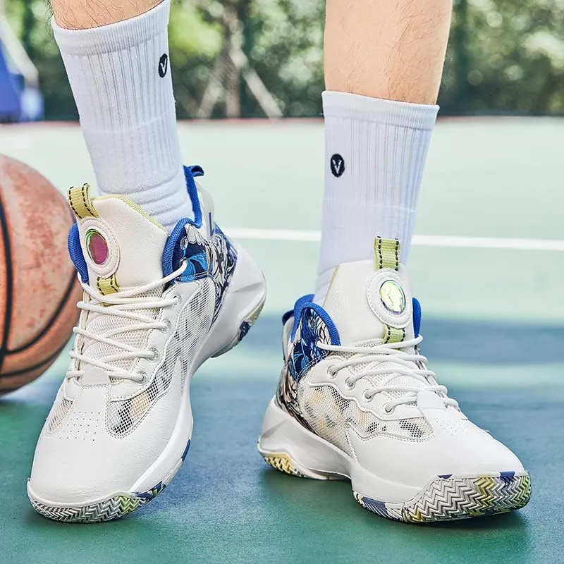 Men's Basketball Shoes Fashion Youth Sneakers Non-Slip Sport Trainer Shoes Skateboard Shoes High-top Shoes Fashion Casual Shoes Running