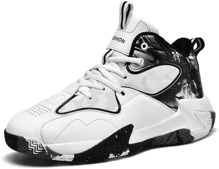 Men's Basketball Shoes Fashion Youth Sneakers Non-Slip Sport Trainer Shoes Skateboard Shoes High-top Shoes Fashion Casual Shoes Running