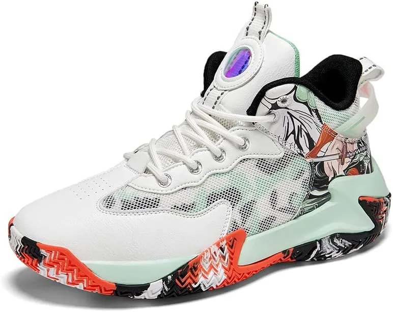 Men's Basketball Shoes Fashion Youth Sneakers Non-Slip Sport Trainer Shoes Skateboard Shoes High-top Shoes Fashion Casual Shoes Running