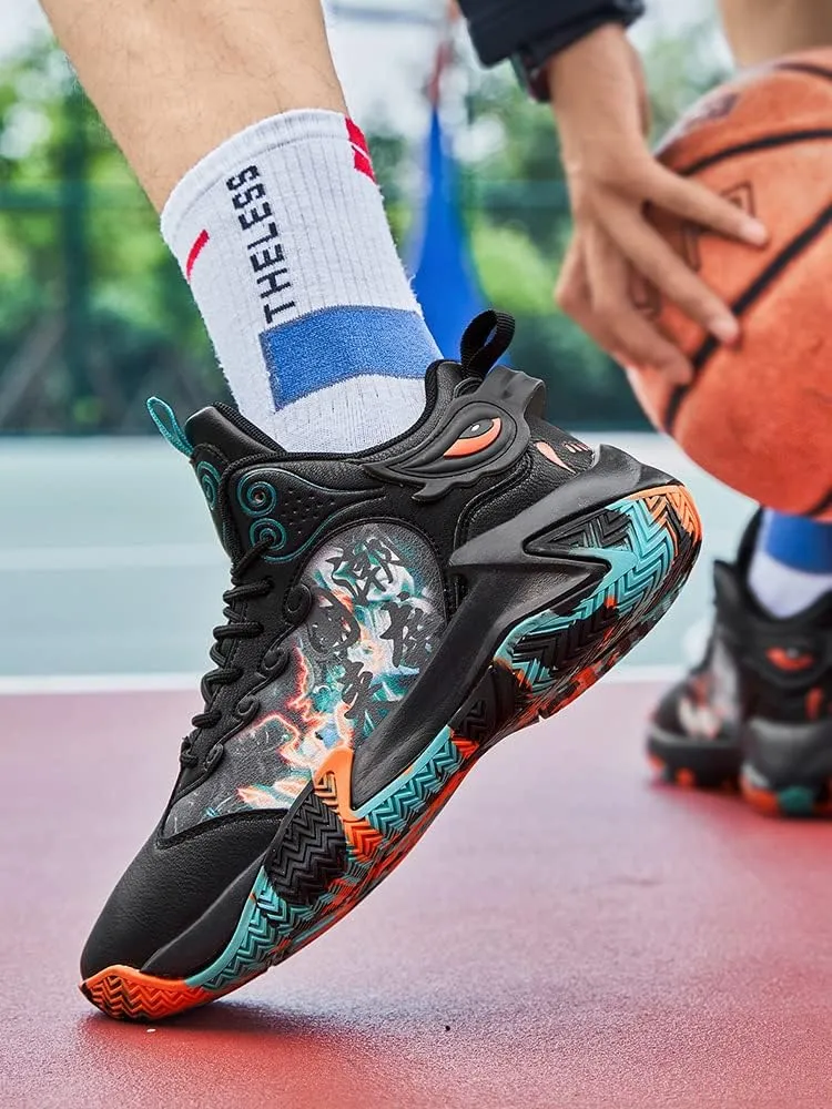 Men's Basketball Shoes Fashion Youth Sneakers Non-Slip Sport Trainer Shoes Skateboard Shoes High-top Shoes Fashion Casual Shoes Running