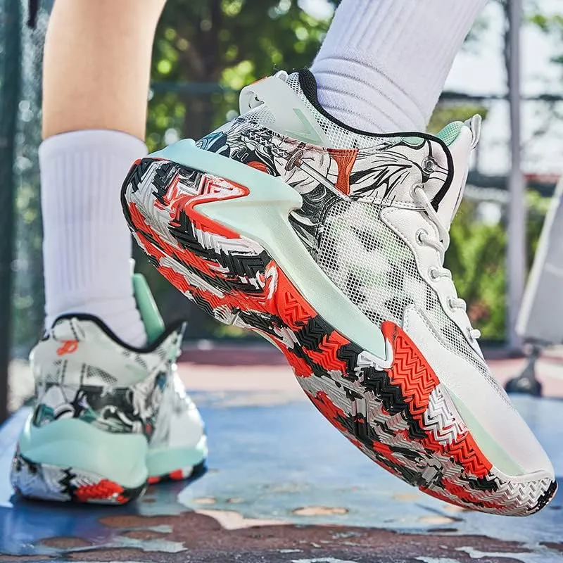 Men's Basketball Shoes Fashion Youth Sneakers Non-Slip Sport Trainer Shoes Skateboard Shoes High-top Shoes Fashion Casual Shoes Running