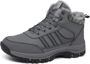 Mens Boots Men Winter Snow Boots Waterproof Leather Sneakers Super Warm Men's Boots Outdoor Male Hiking Boots Work Shoes Ankle Boots
