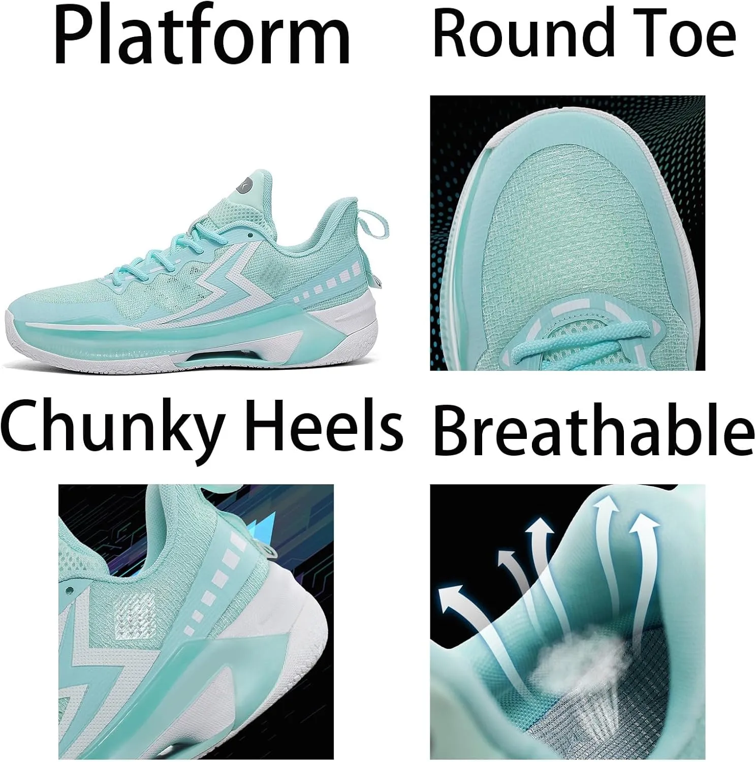 Mens Breathable Lace Up High-Top Mesh Cloth Basketball Shoes Fashion Comfortable Non-Slip Sneakers for Running Walking Workout Training