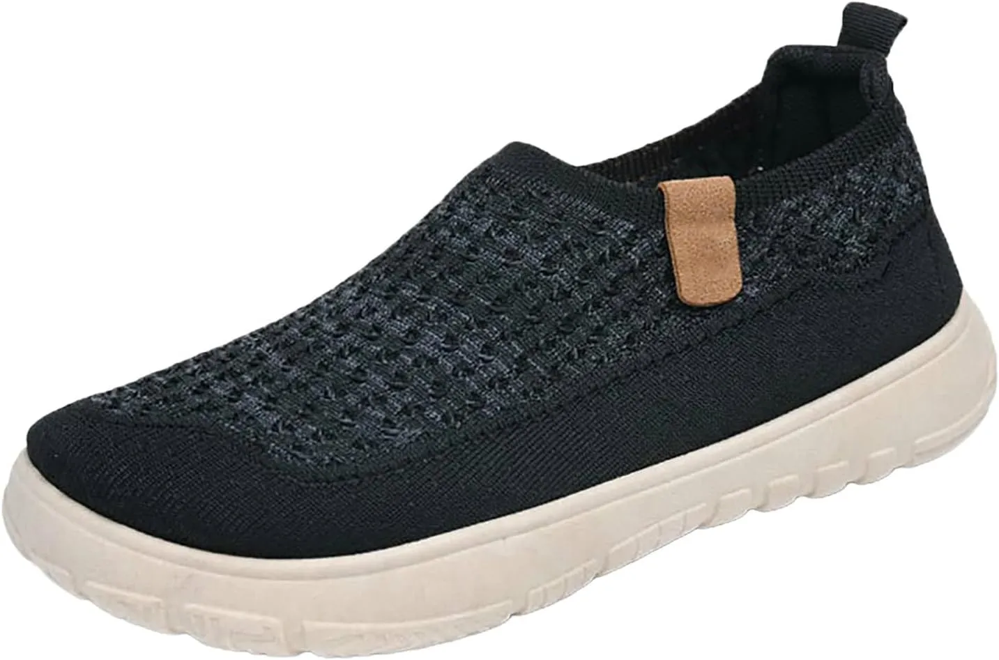 Mens Breathable Soft Sole Casual Sport Shoes Thick Sole Flat Comfortable Lighweight Sneakers Hands Free Comfy Outdoor Walking Shoes for Men