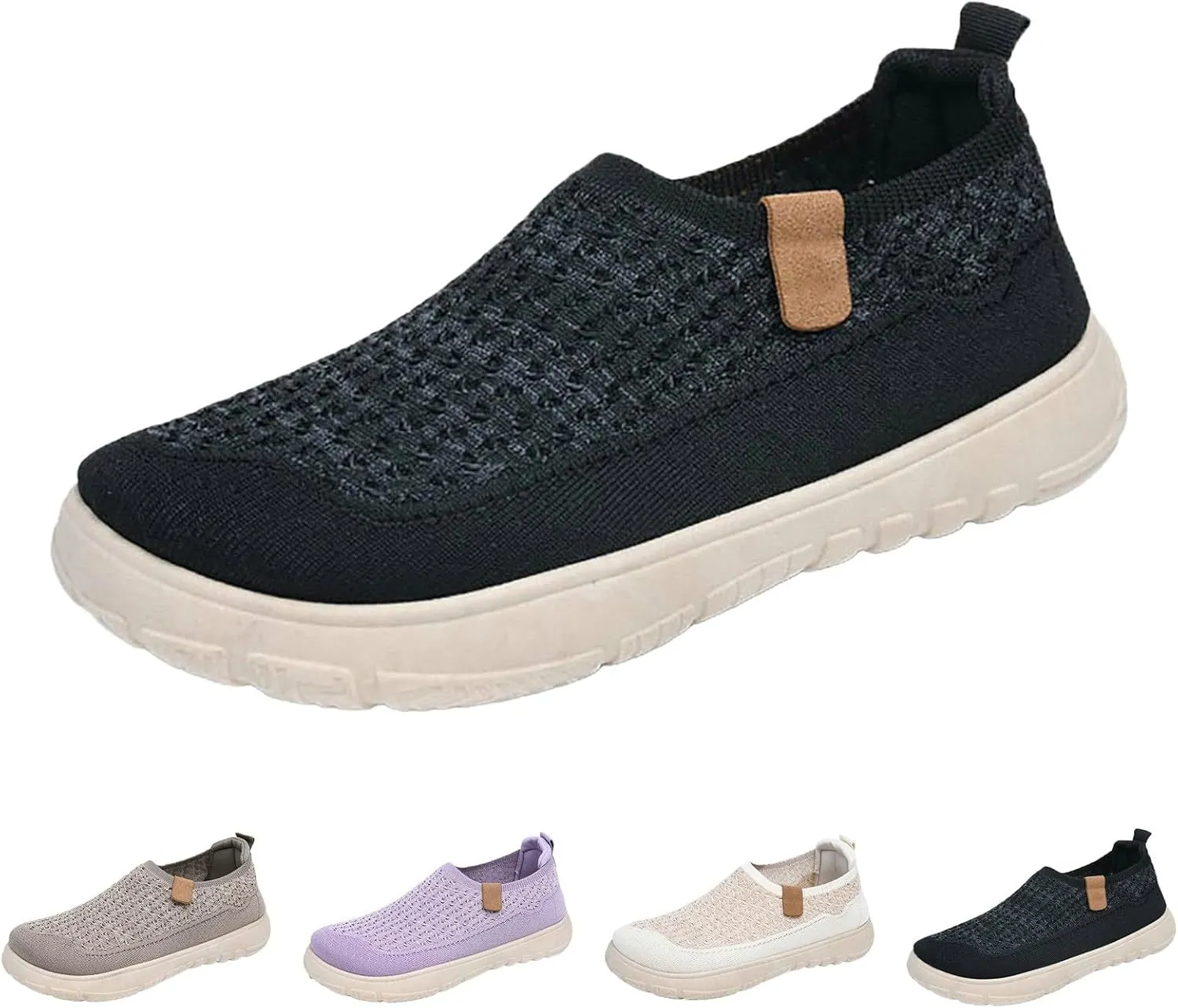 Mens Breathable Soft Sole Casual Sport Shoes Thick Sole Flat Comfortable Lighweight Sneakers Hands Free Comfy Outdoor Walking Shoes for Men