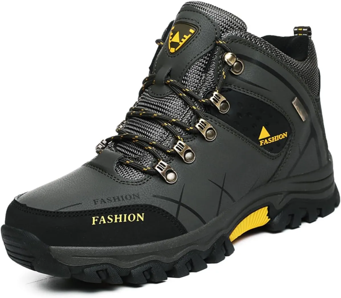 Men's Casual Hiking Boots Outdoor Waterproof Non-Slip Work Boots Autumn Winter Trekking Snow Boots