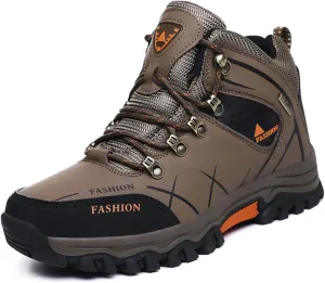 Men's Casual Hiking Boots Outdoor Waterproof Non-Slip Work Boots Autumn Winter Trekking Snow Boots