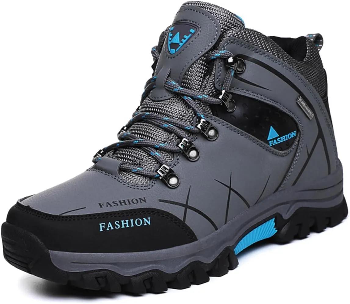 Men's Casual Hiking Boots Outdoor Waterproof Non-Slip Work Boots Autumn Winter Trekking Snow Boots