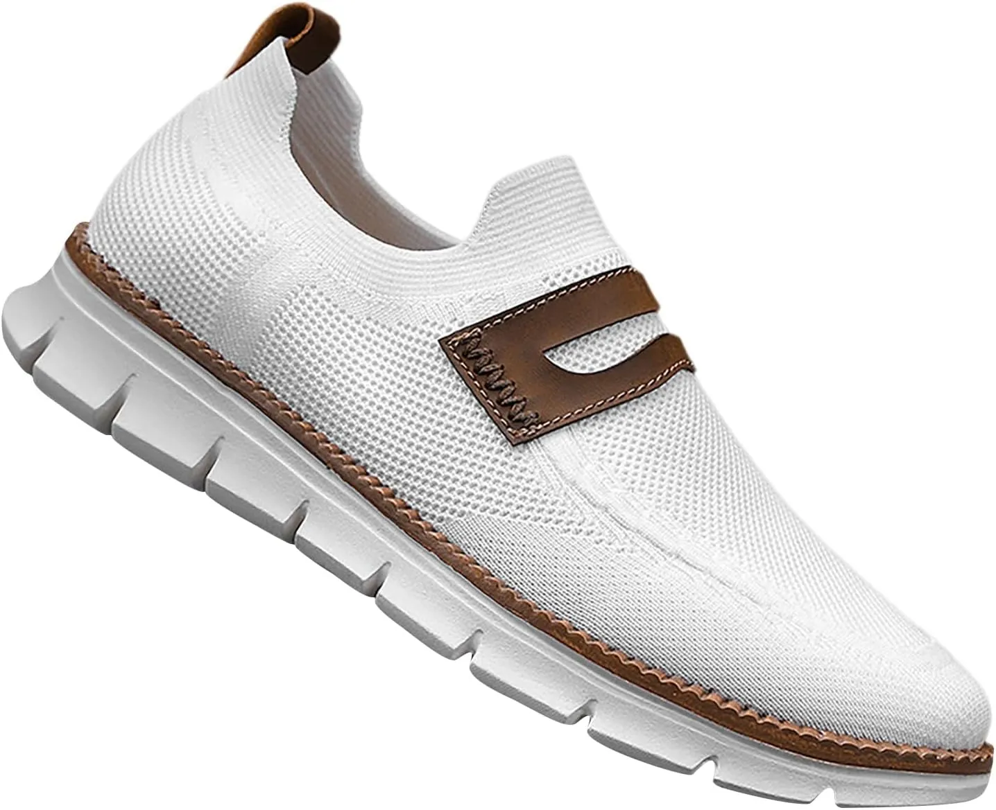 Mens Casual Office Dress Sneakers Business Lightweight Oxfords Arch Support Walking Work Shoes Arch Support Soft Cushion Flats Sports Wide Fit Shoes