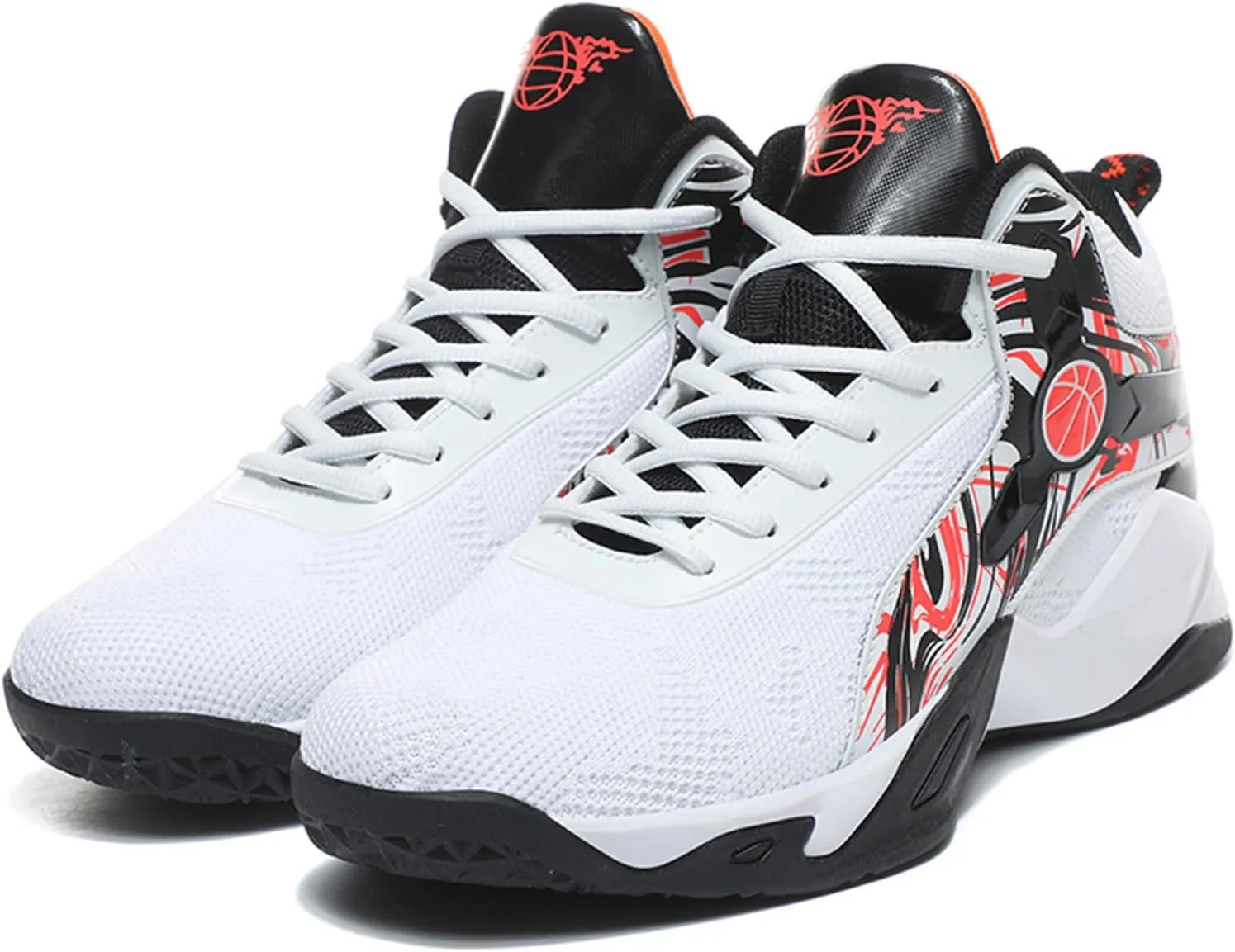 Men's High Top Mesh Breathable Basketball Shoes Athletic Sneakers Gym Fashion Trainers Tennis Casual Walking Shoes