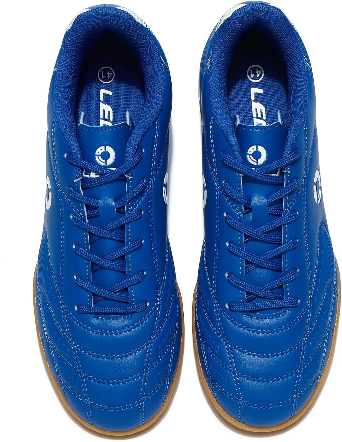 Men's Indoor Soccer Cleats Trainer Rubber Futsal Shoes for Athletic Flat Outsole Training Sneaker