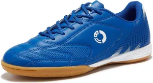 Men's Indoor Soccer Cleats Trainer Rubber Futsal Shoes for Athletic Flat Outsole Training Sneaker