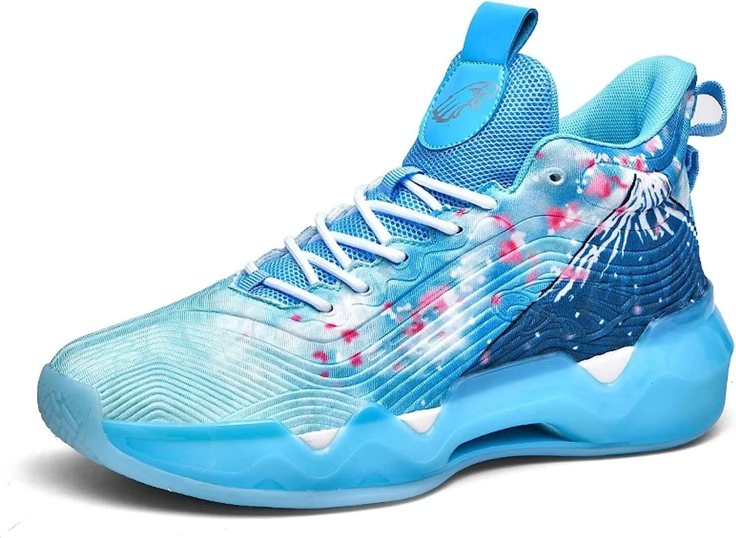 Men's Neutral Fluorescent Basketball Shoes Women's Shoes Super Light Sneakers high top Graffiti Style Combat Shoes