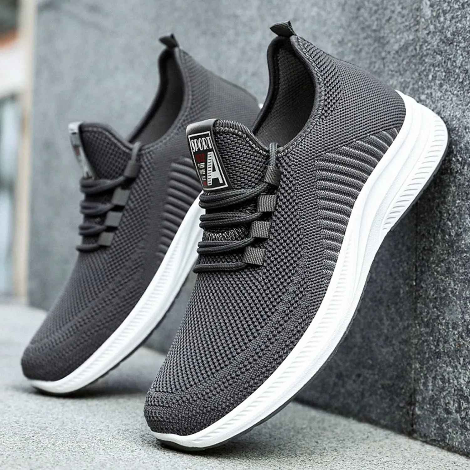 Men's Non Slip Barefoot Minimalist Shoes Lightweight Breathable Walking Shoe Gym Tennis Casual Labor Work Shoes