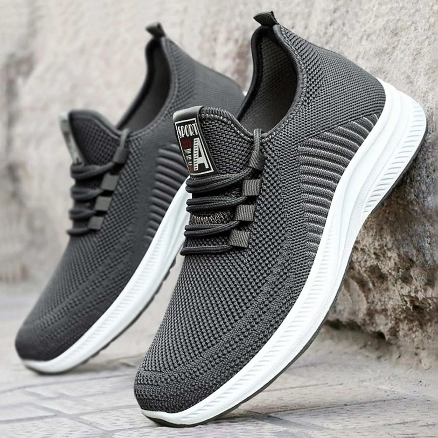 Men's Non Slip Barefoot Minimalist Shoes Lightweight Breathable Walking Shoe Gym Tennis Casual Labor Work Shoes