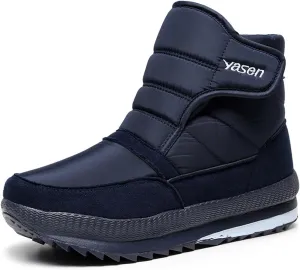 Mens Snow Boots Waterproof Insulated,Outdoor High Top Cold-Weather Hiking Men's Winter Boots,Lightweight Soft Warm Fur Lined Boots,Slip Resistant