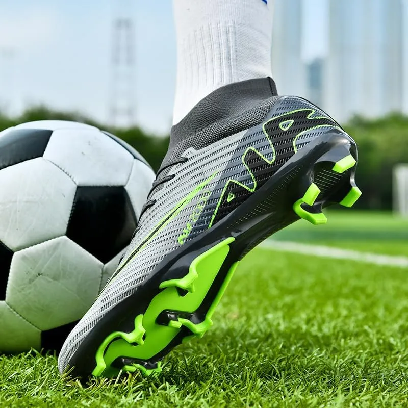 Men’s Soccer Cleats Football Boots Professional Training Turf Mens Outdoor Indoor Sports Athletic Big Boy's Sneaker Indoor Shoes for Kids Soccer