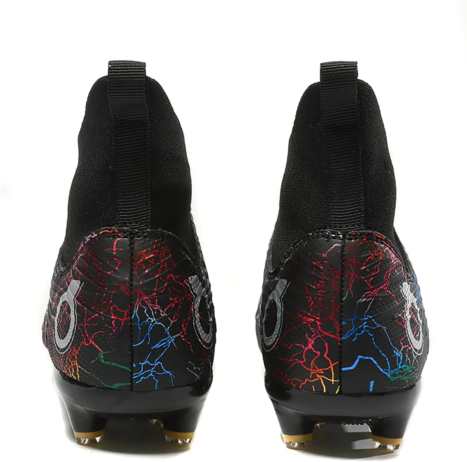 Men's Soccer Shoes High-Top Soccer Cleats Outdoor Breathable Athletic Professional Spikes Youth Boys Football Shoes Unisex