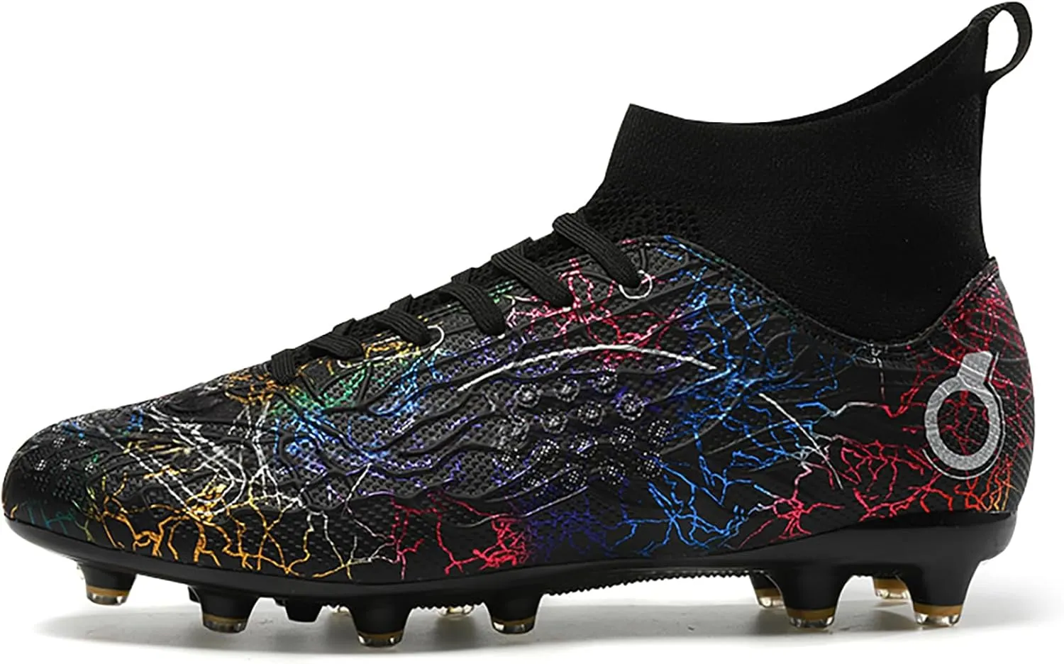 Men's Soccer Shoes High-Top Soccer Cleats Outdoor Breathable Athletic Professional Spikes Youth Boys Football Shoes Unisex