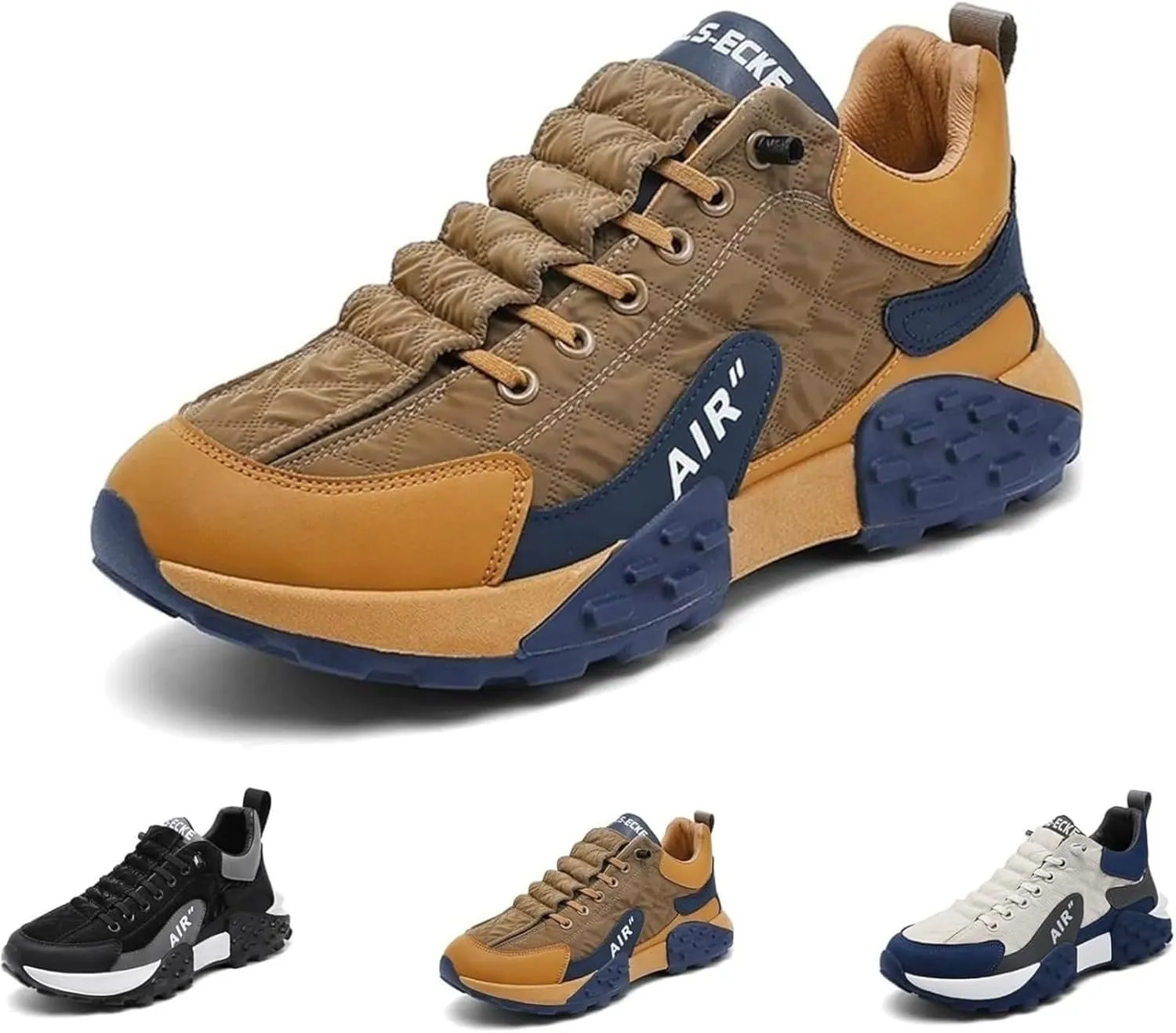 Mens Trainers Casual Air Cushion Shoes, Men's Comfortable Orthopedic Sneakers Men's Waterproof Orthopedic Walking Shoes