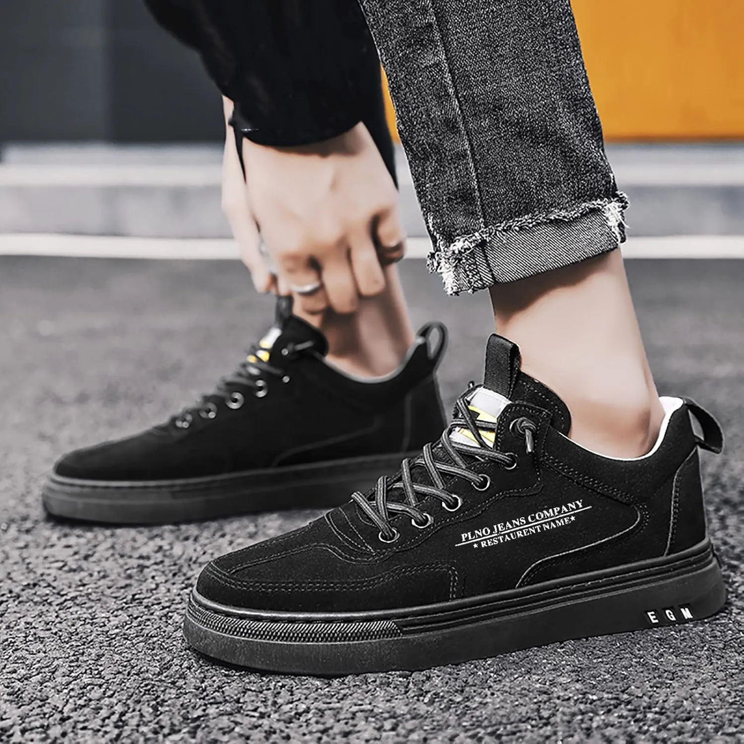 Mens Walking Shoes Slip Breathable Comfort Walking Shoes for Men Men's New Comfortable Tennis Comfortable Black Men Dress