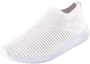 Mesh Breathable Solid Color Casual Running Shoes Comfortable Lighweight Sneakers for Alll Day Wear Soft Sole Comfy Outdoor Sports Shoes for Women