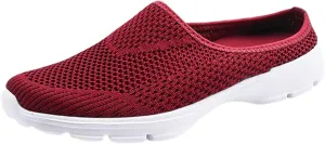 Mesh Orthopedic Breathable Solid Color Casual Slingback Shoes Comfortable Lighweight Sneakers Soft Sole Slip on Comfy Outdoor Walking Shoes for Women