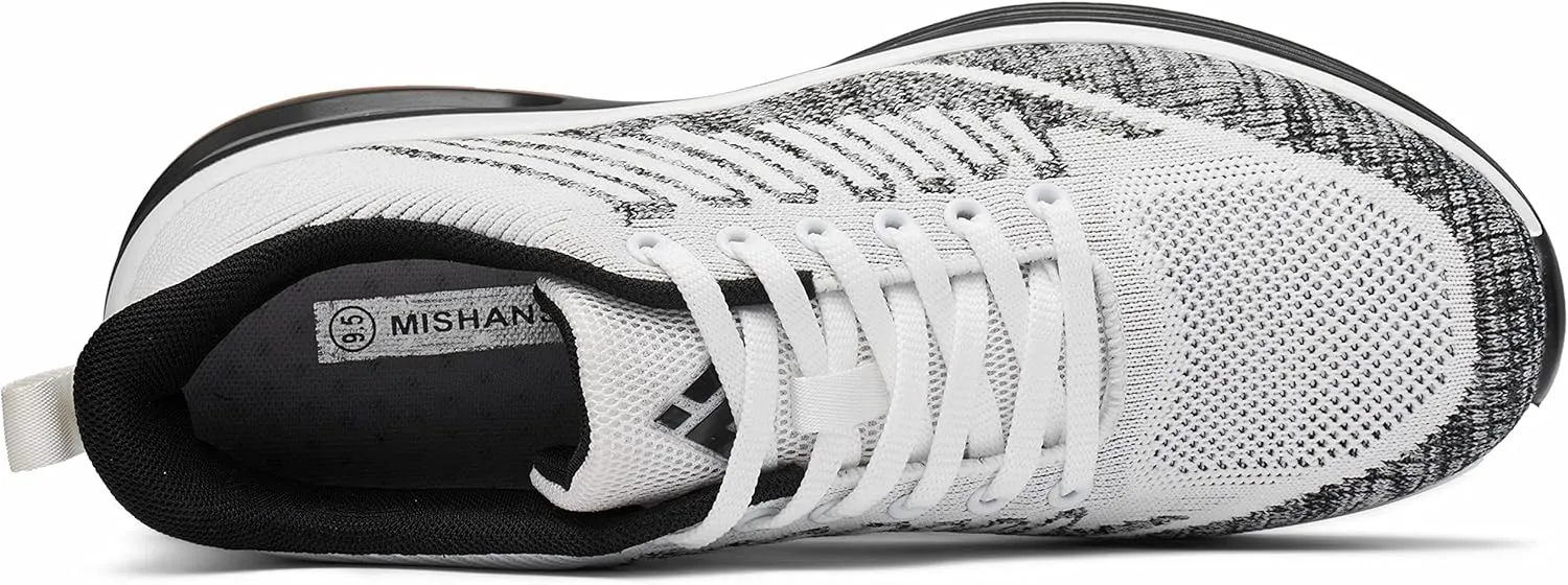 Mishansha Running Shoes for Men Sneakers Air Cushion Walking Shoes Comfortable Tennis Shoes Breathable Trail Running Shoes US Men 7.5-15
