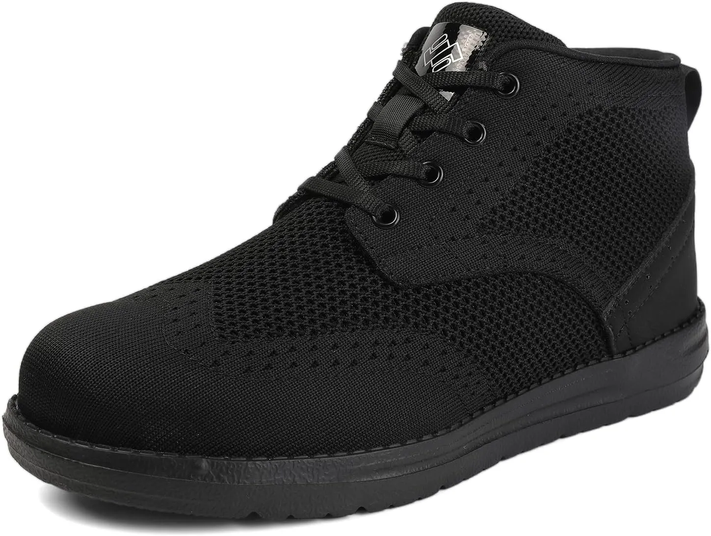 NIFOFISE Steel Toe Shoes for Men Womens High-Cut Indestructible Construction Wide Work Safety Shoes Slip Resistant Comfortable Lightweight Breathable Sneakers Zapatos de Trabajo para Mujer