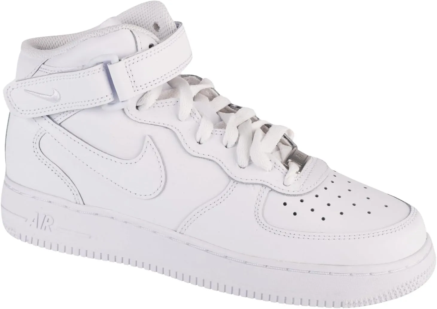 Nike Boy's Air Force 1 Mid LE (Big Kid) White/White 5.5 Big Kid M