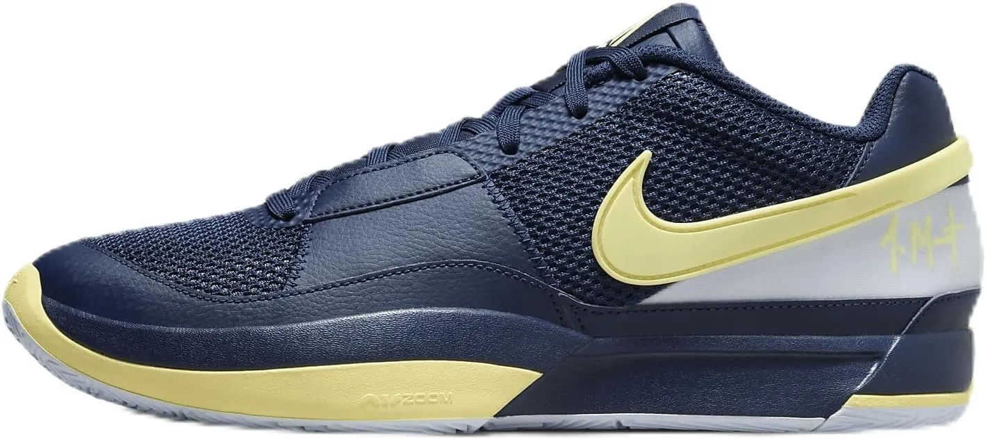 Nike Ja 1 Basketball Shoes (FQ4796-402, Midnight Navy/Football Grey/Light Laser Orange) Size 15