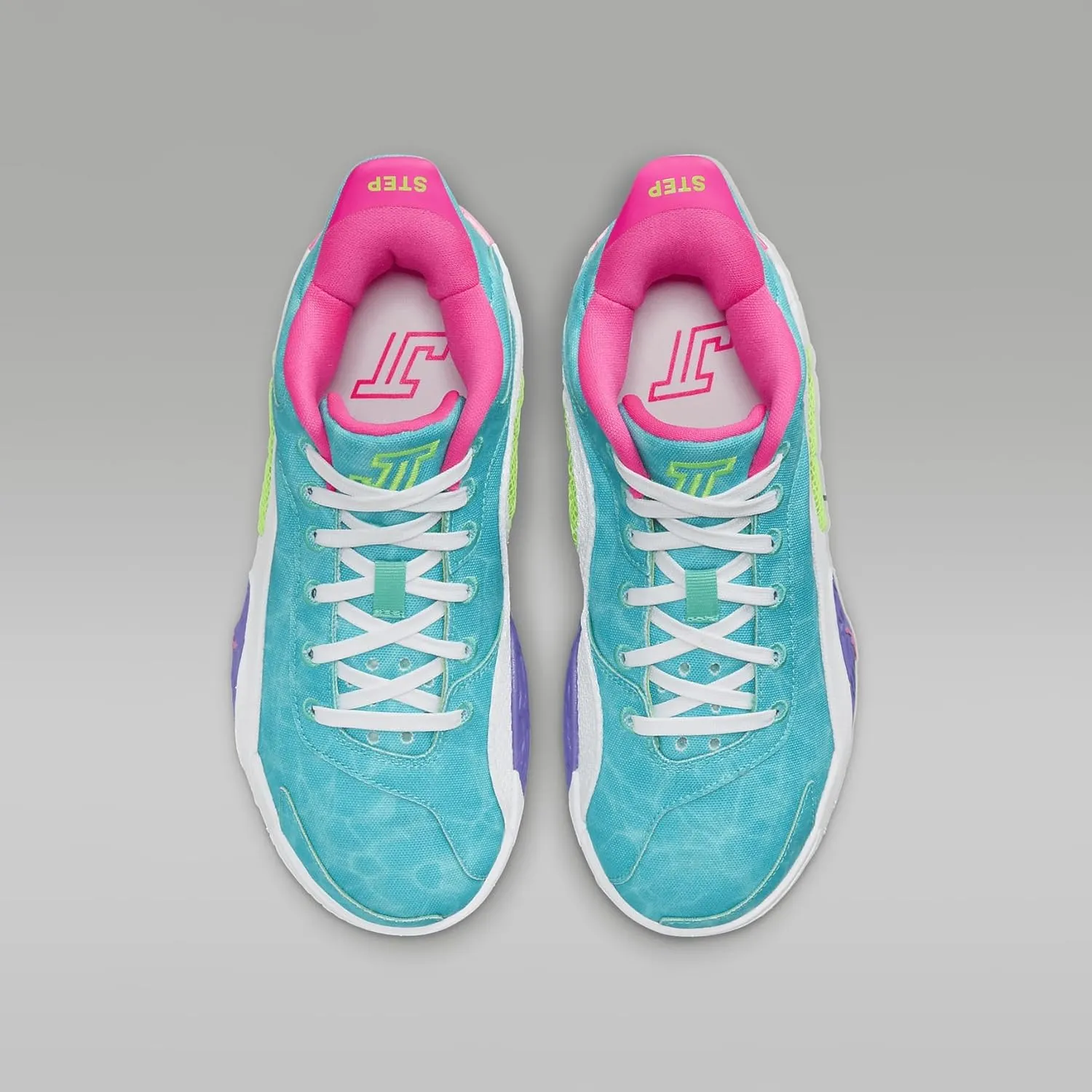 Nike Tatum 2 Big Kids' Basketball Shoes (HJ7382-303, Hyper Jade/White/Hyper Pink/Green Strike)