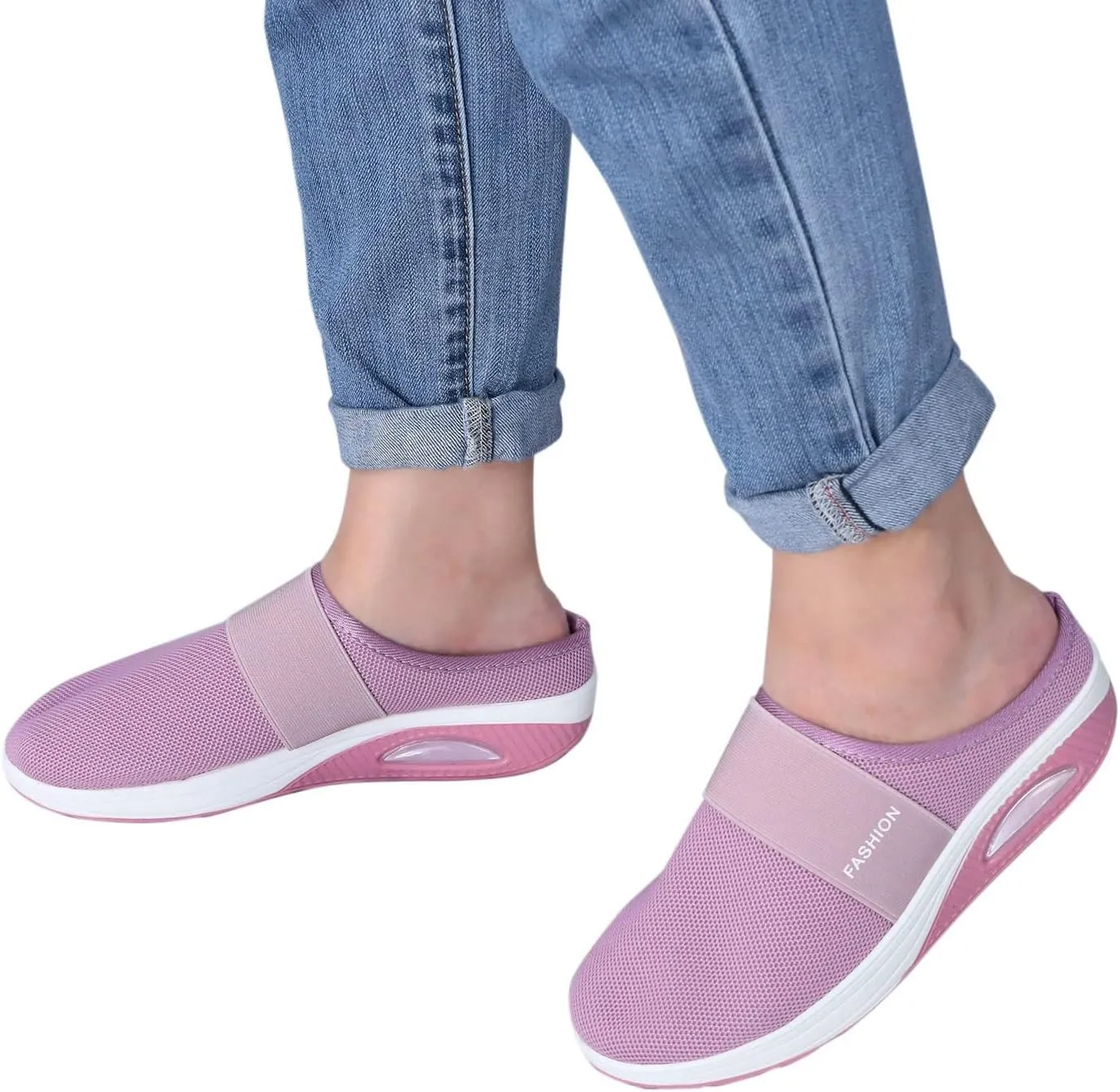Non Slip Work Shoes Women Mesh Breathable Slip On Shoes Casual Men's Fashion Sneakers Running Lightweight Tennis White Tennis Shoe Loafers Dress Shoe