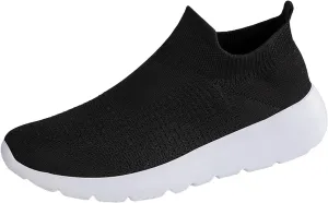 Non Slip Work Sport Shoes for Men Arch Support Plantar Fasciitis Shoes Elastic Cushion Sneakers for Men