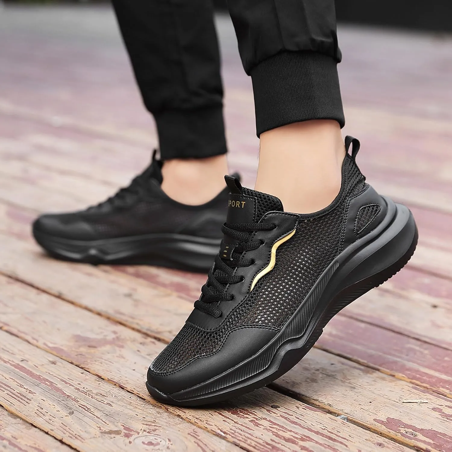 Non Slip Work Sport Shoes for Men Lightweight Sport Gym Jogging Walking Sneaker Men's Comfortable Canvas Shoes