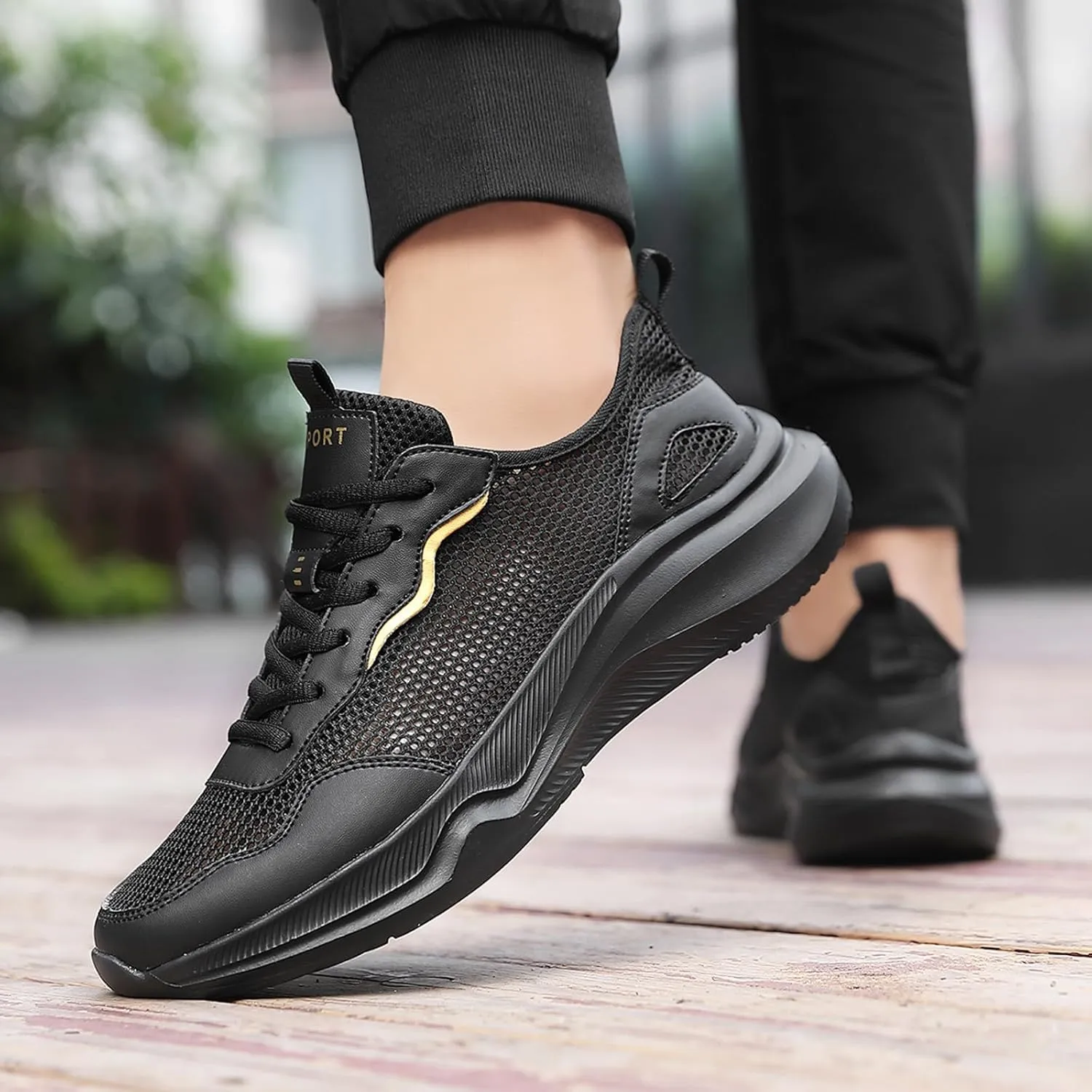 Non Slip Work Sport Shoes for Men Lightweight Sport Gym Jogging Walking Sneaker Men's Comfortable Canvas Shoes