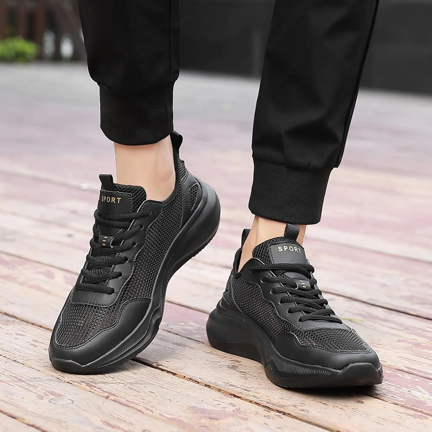 Non Slip Work Sport Shoes for Men Lightweight Sport Gym Jogging Walking Sneaker Men's Comfortable Canvas Shoes