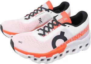 On Women's Cloudmonster 2 Running Shoes, Undyed/Flame, 7.5 US
