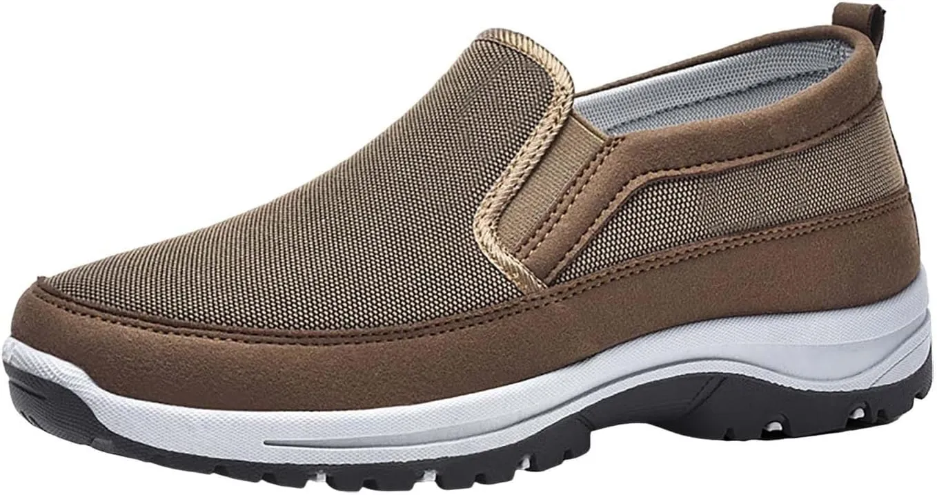 Orthopedic Walking Shoes Outdoor Simple Casual Arch Support Comfortable Waterproof Hiking Shoes for Men Breathable Fashion Sneakers for Outdoor Running