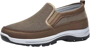 Orthopedic Walking Shoes Outdoor Simple Casual Arch Support Comfortable Waterproof Hiking Shoes for Men Breathable Fashion Sneakers for Outdoor Running