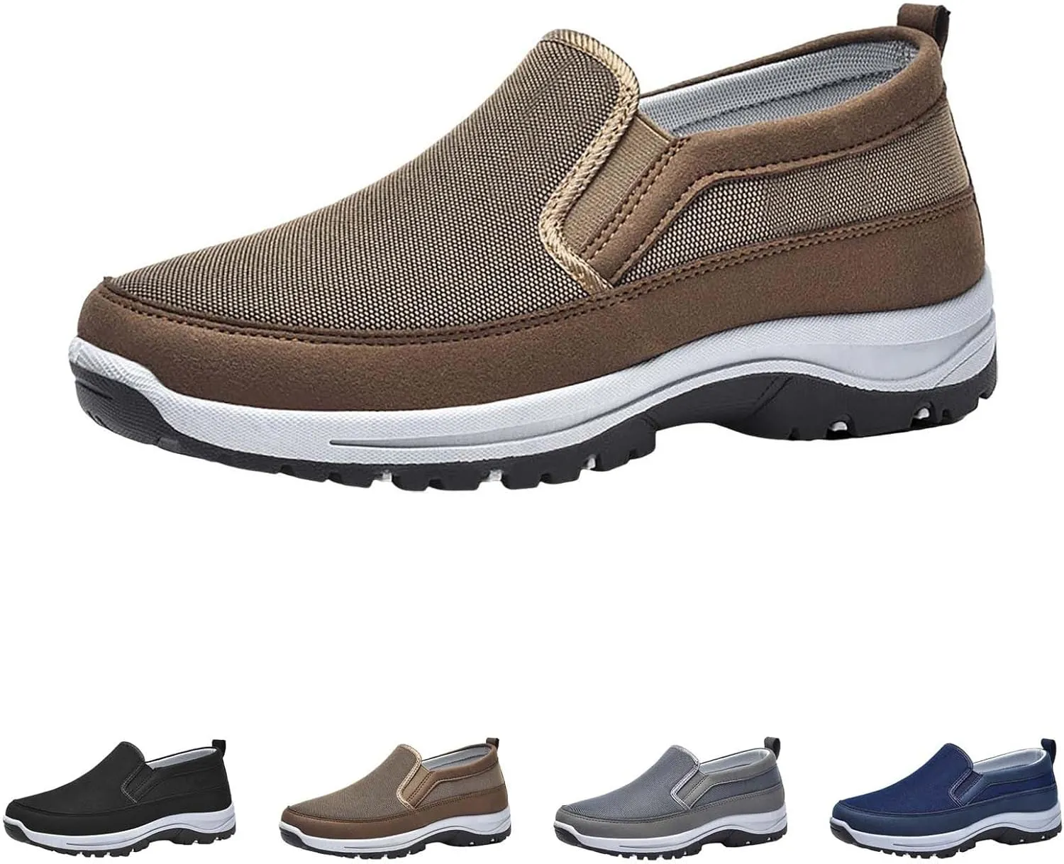 Orthopedic Walking Shoes Outdoor Simple Casual Arch Support Comfortable Waterproof Hiking Shoes for Men Breathable Fashion Sneakers for Outdoor Running