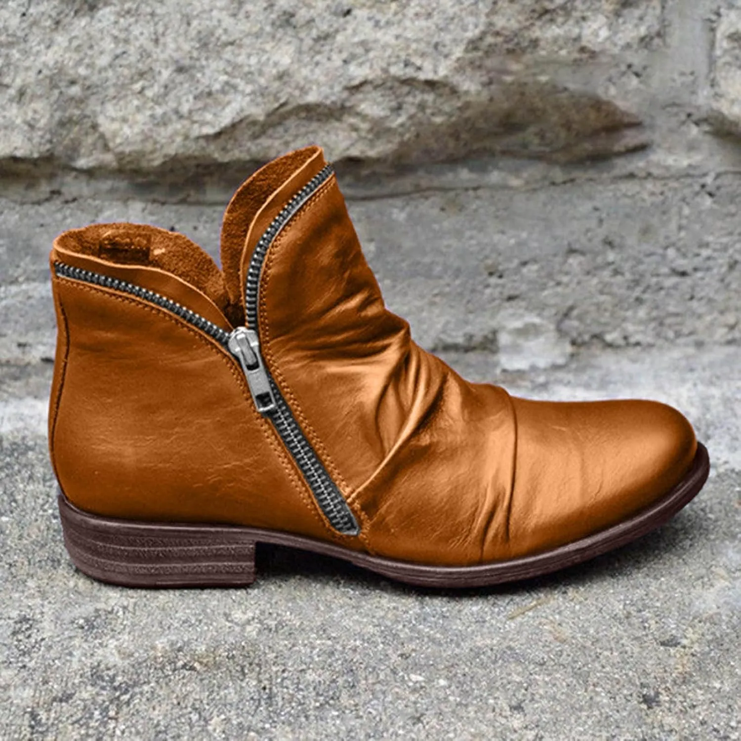 peqiut Womens Cowboy Boots Suede Wedge Heel Wide Calf Cowboy Boots Women Warm Comfortable Snow Womens Boots