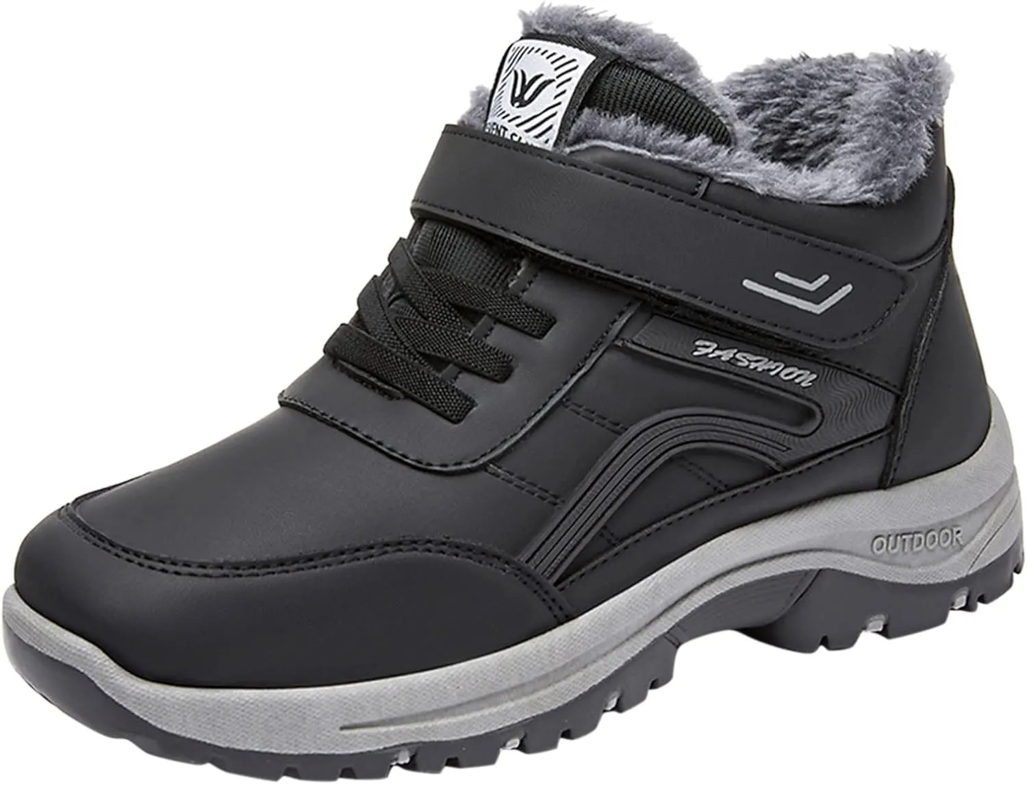 peqiut Womens Snow Boots Winter Snow Shoes Round Toe Lace Up Winter Ankle Boots Ladies Lightweight Outdoor Booties Comfort