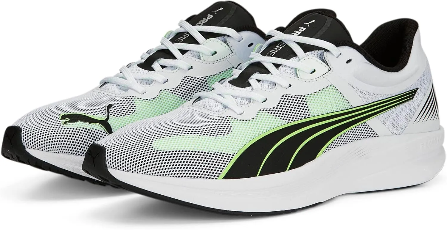 PUMA Men's Redeem Profoam Running Shoes, Black-Fast Yellow, 13