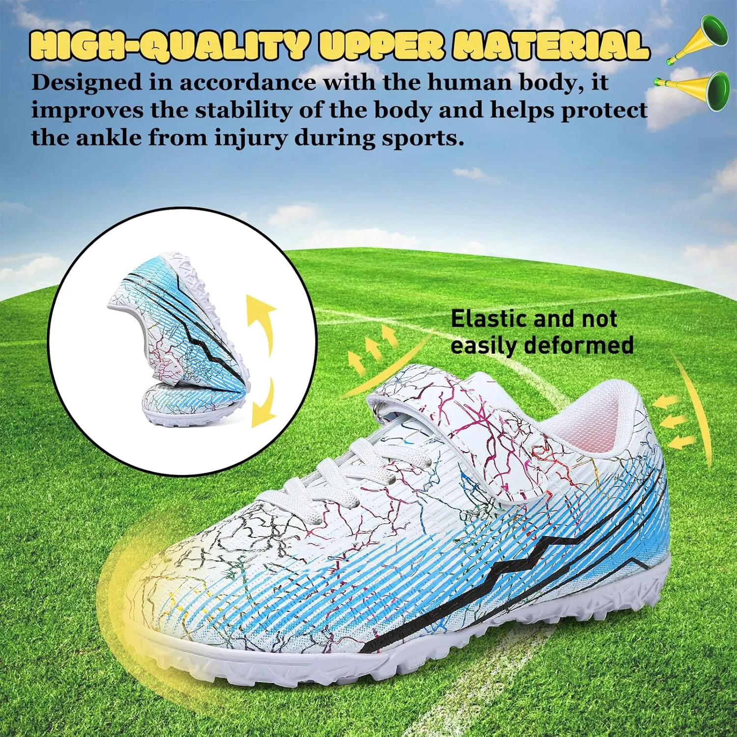RDGO Boys Girls Soccer Cleats Indoor Soccer Shoes (Little Kid/Big Kid) TF